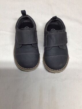 Cat & Jack Black Kids Dress Shoes with Tan Soles